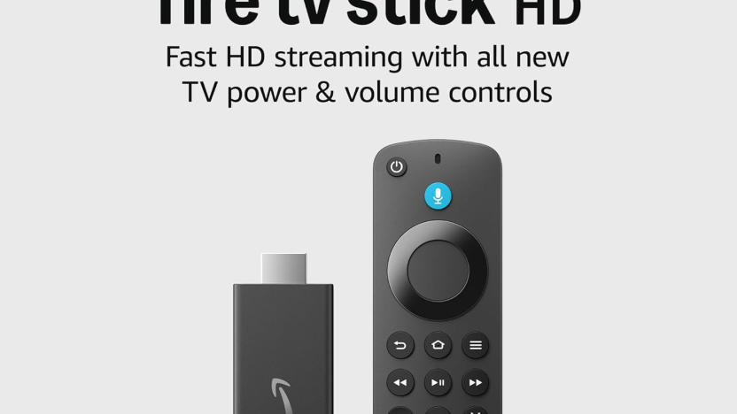 A TV streaming device and a remote.