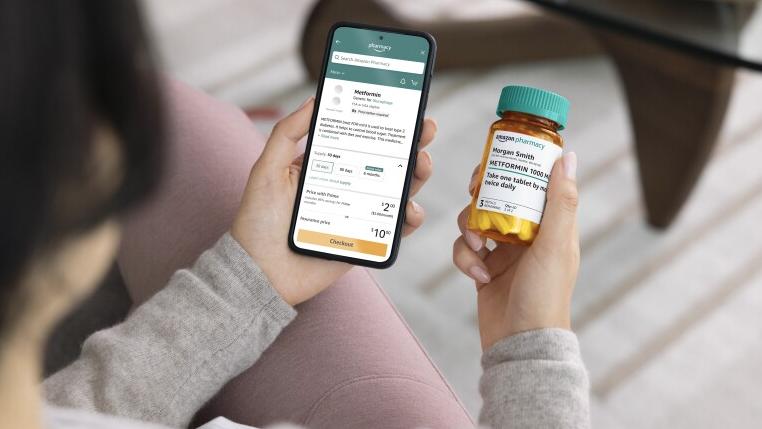 Prescriptions delivered via phone app.